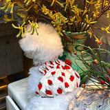 Load image into Gallery viewer, Strawberry puff ball skirt