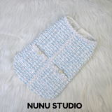 Load image into Gallery viewer, Blue tweed fabrics pet coat