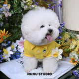 Load image into Gallery viewer, Pet Dog Polo Shirts - Breathable Cotton Shirt - Solid Yellow, Summer Pullover - Button Up Collar Polo for Small Dogs